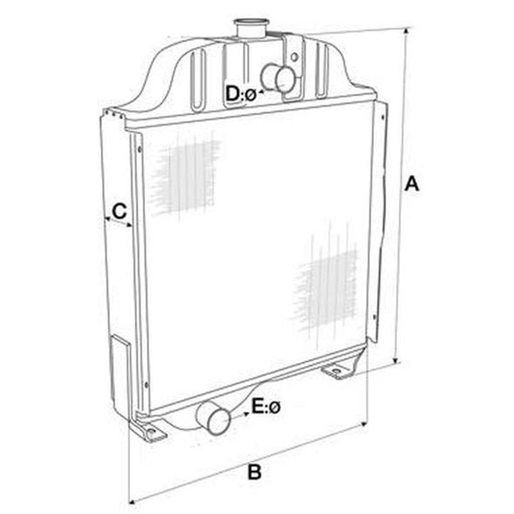 Tractor Radiator O9786
