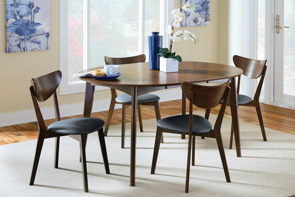 Oval Dining Table Dark Walnut A12066