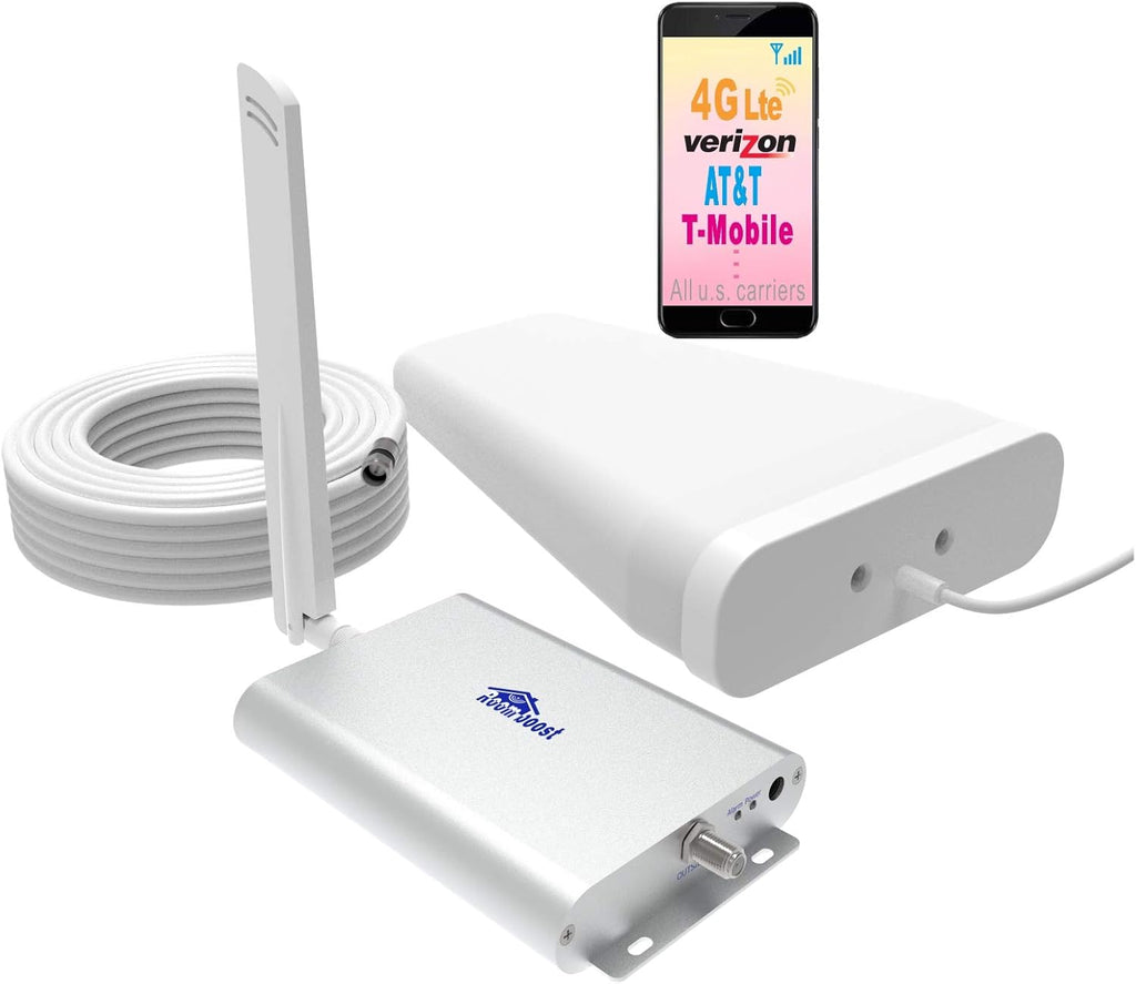 Cell Phone Signal Booster 5G Repeater with 60 Feet Cable Full Kit U89055