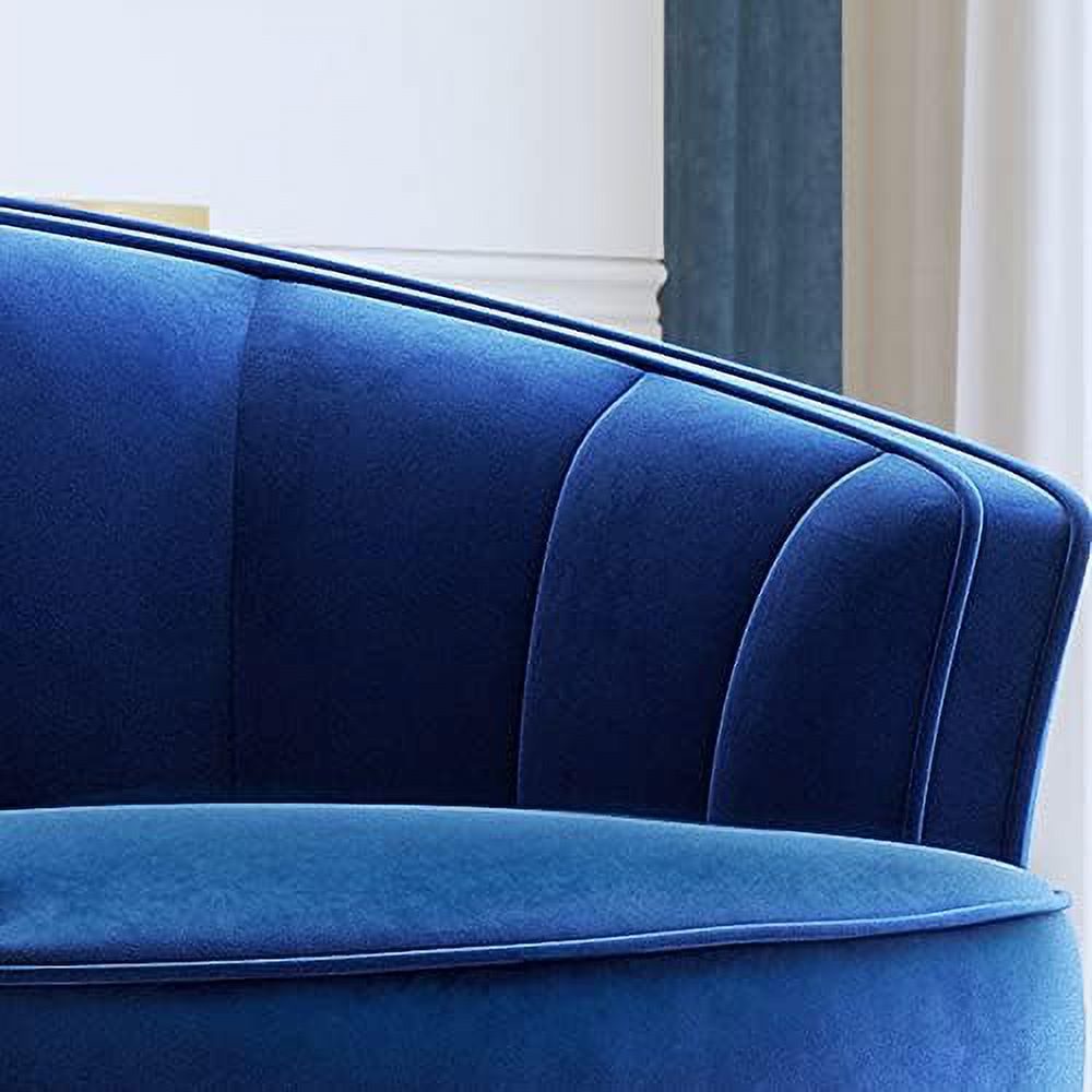 Modern Velvet Accent Barrel Chair E653002