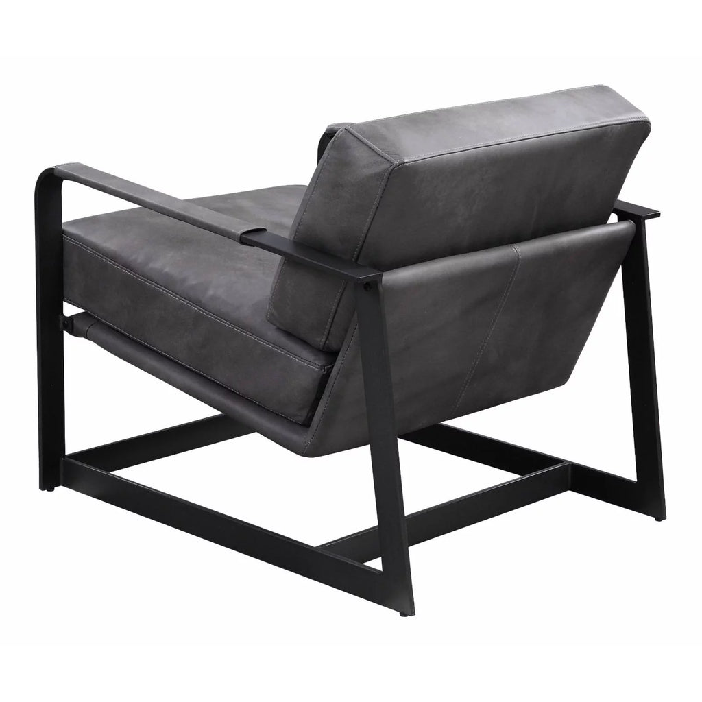 Top Grain Leather Upholstered Accent Chair O7286