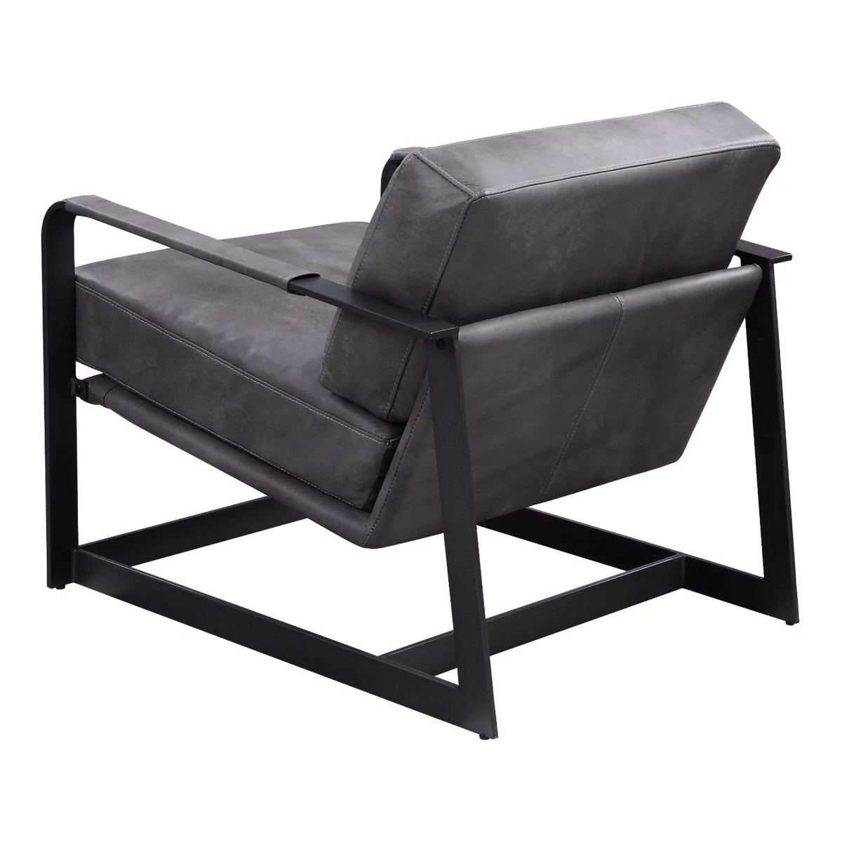 Top Grain Leather Upholstered Accent Chair O7286