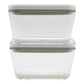 2pc Large Glass Vacuum Container Set F524151