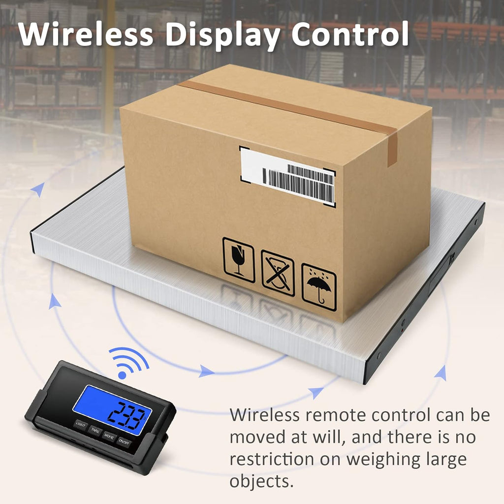 397lb Heavy Duty Postal Scale Stainless Steel with Wireless Displays, Pack of 2 M11814