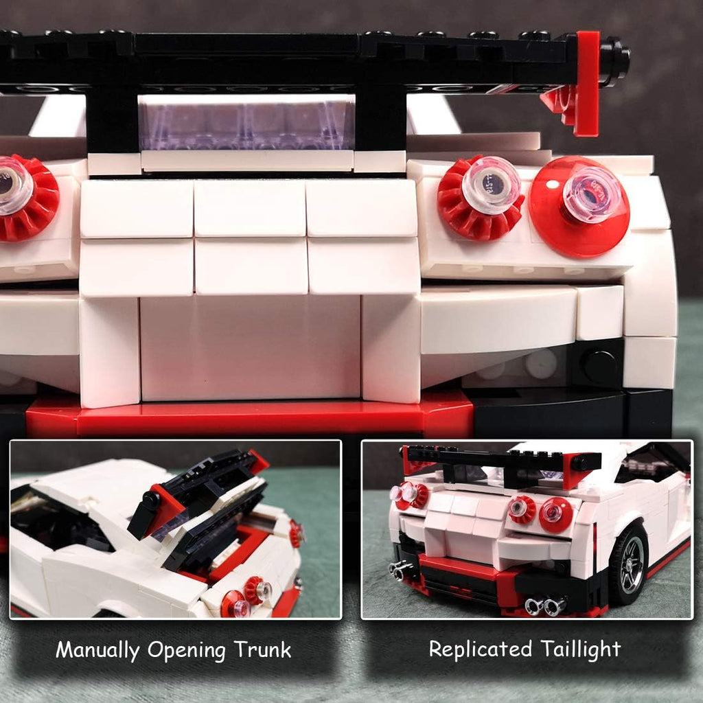1:14 Scale MOC Building Blocks Race Car Model (1024 Pcs) Pack of 2 U443