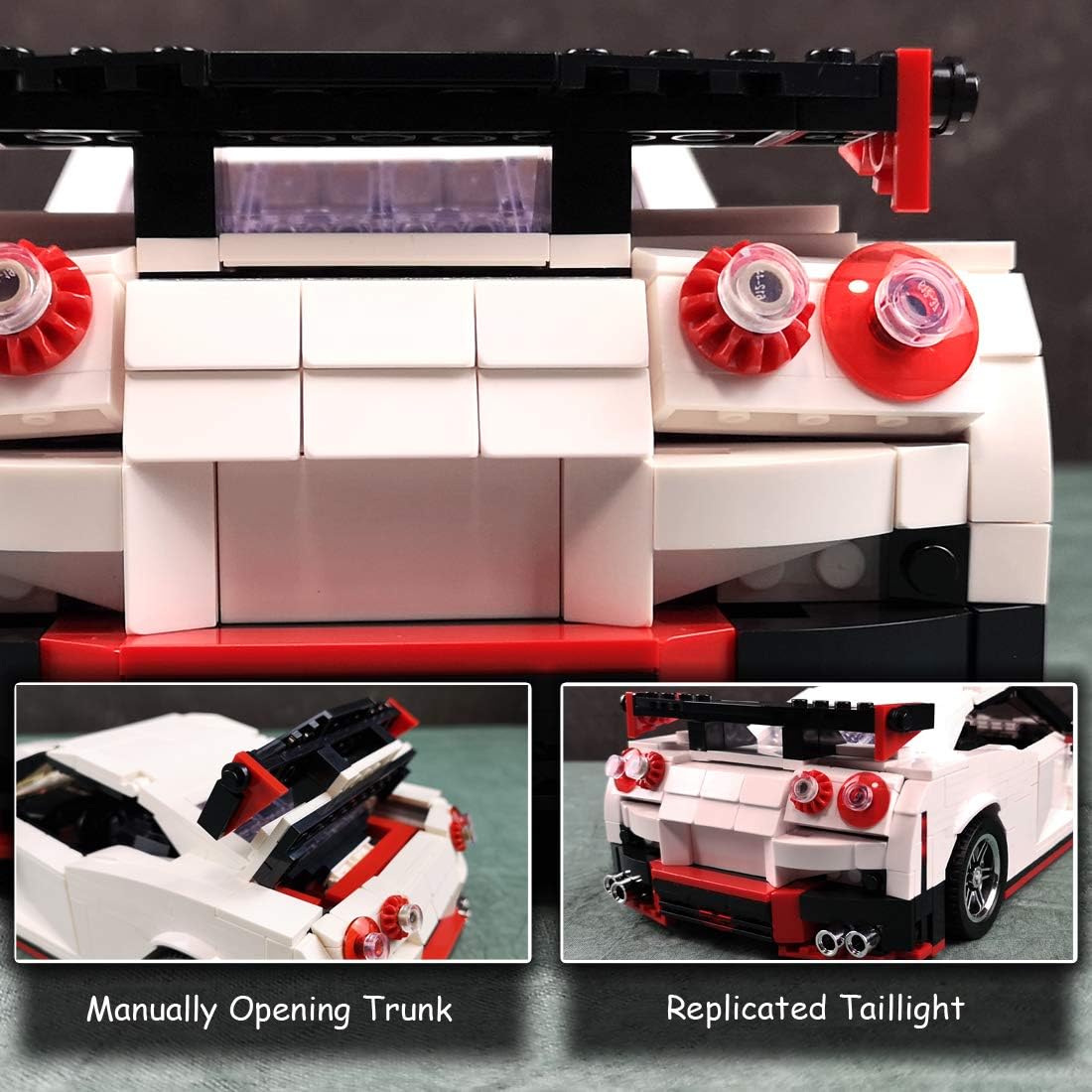 1:14 Scale MOC Building Blocks Race Car Model (1024 Pcs) Pack of 2 U443