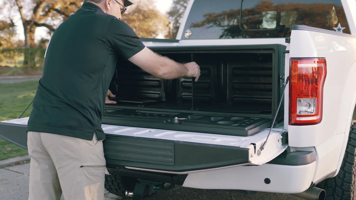 Rear Mounted Truck Bed Cargo Box F95909