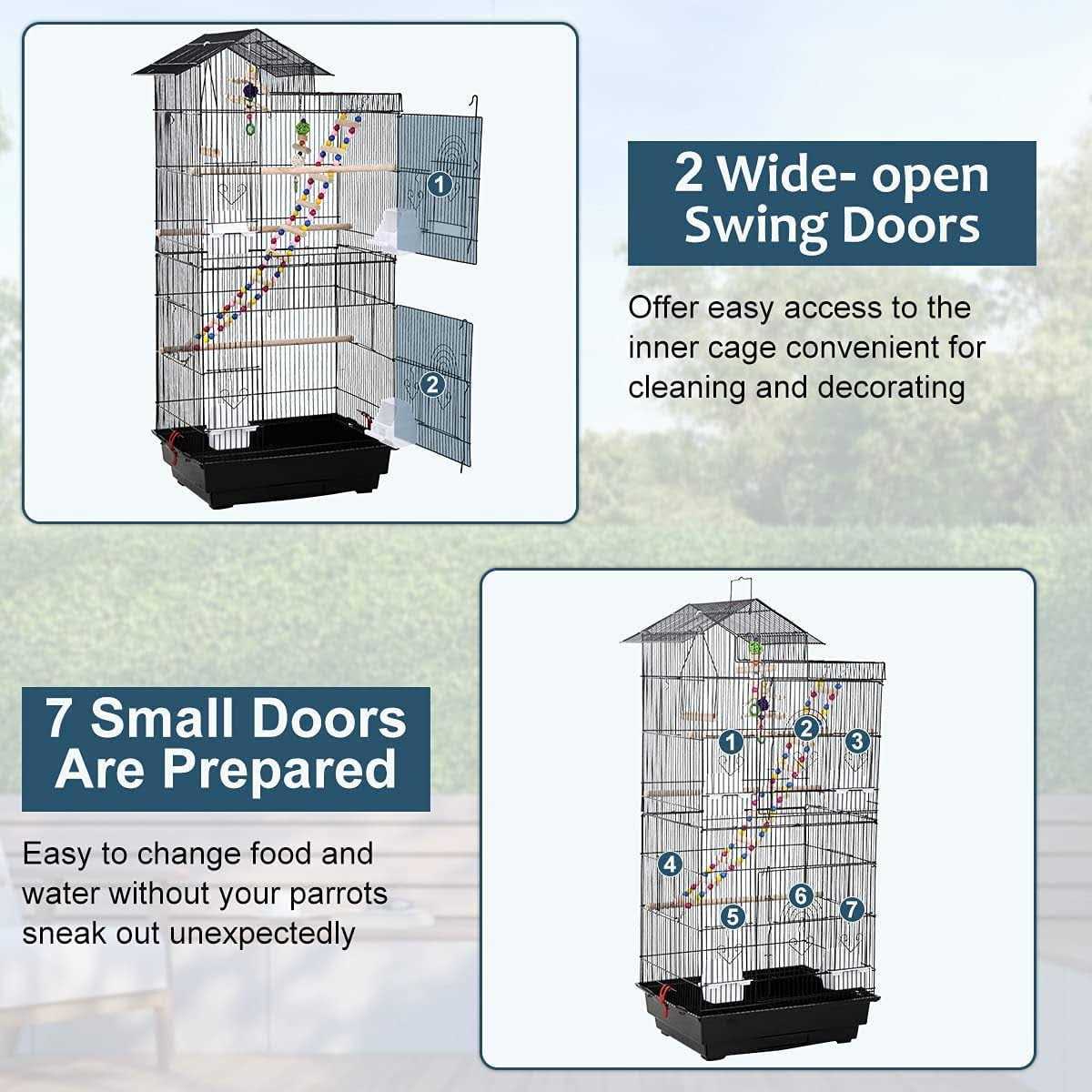 39 Inch Bird Cage with Accessories I544