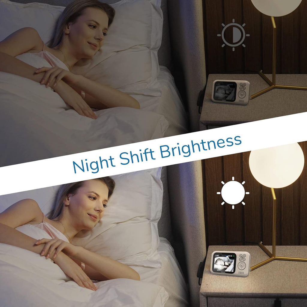 Baby Monitor with Camera and Audio, Infrared Night Vision, Digital Zoom Y323277