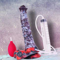 Soft Safe Silicone Realistic Ejaculating Dildo Strong Suction Cup 9.8 Inch XL R214