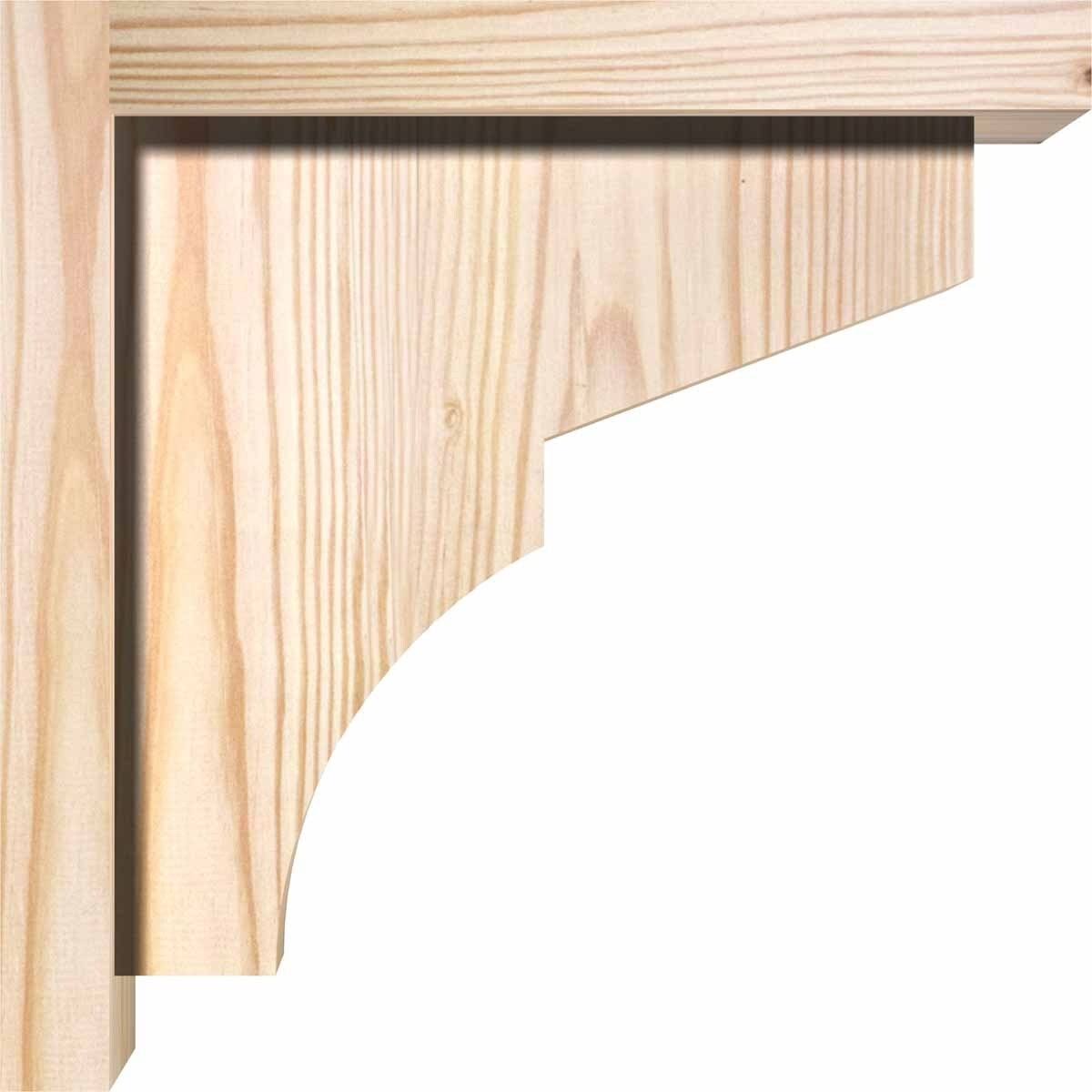 Monterey Smooth Corbel with Backplate, Douglas Fir L34366