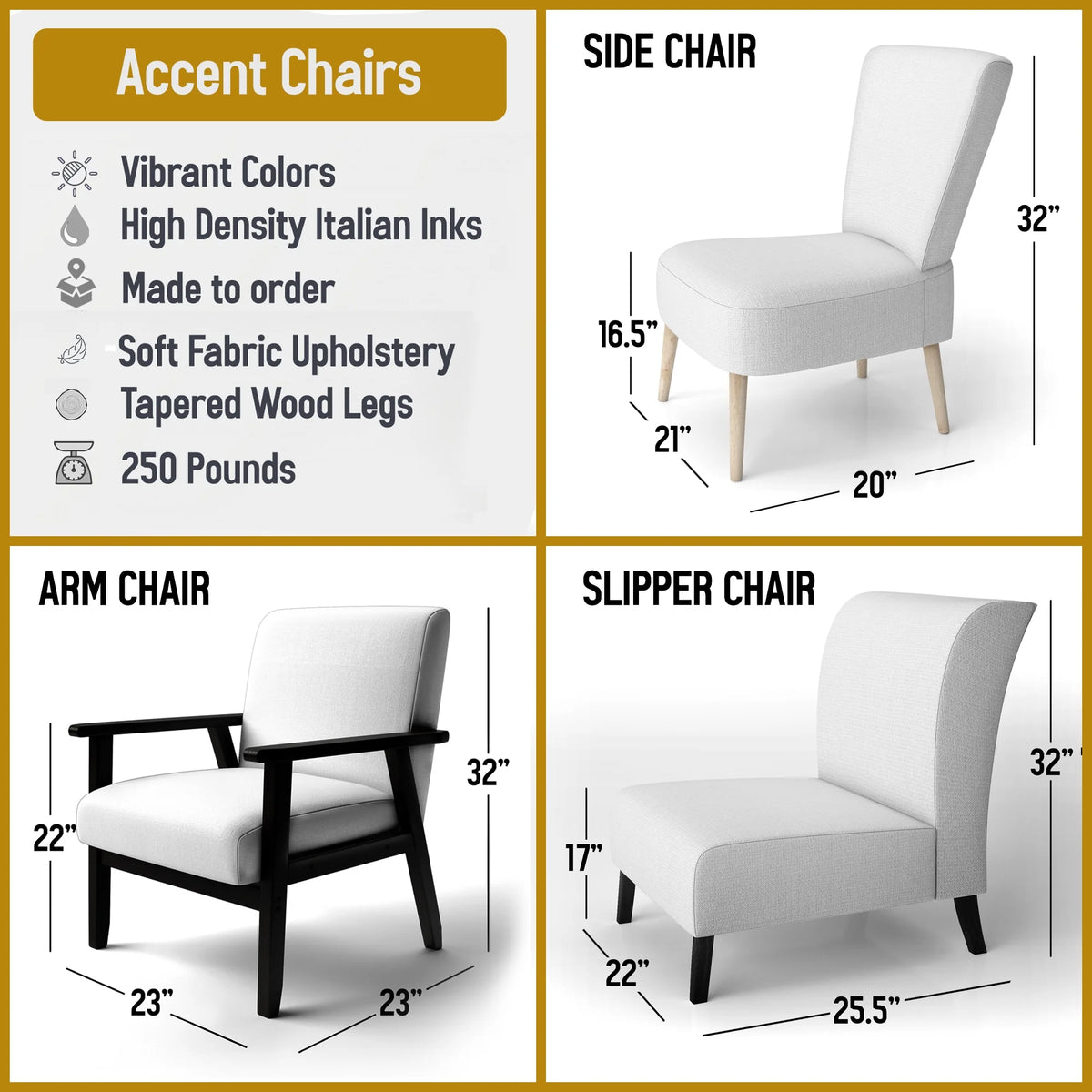 Upholstered Accent Arm Chair M8153