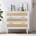 3 Drawer Rattan Wooden Dresser E73998