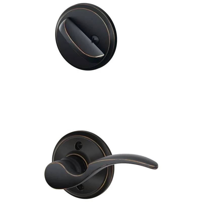 Aged Bronze Left Handed Single Cylinder Interior Pack Q488