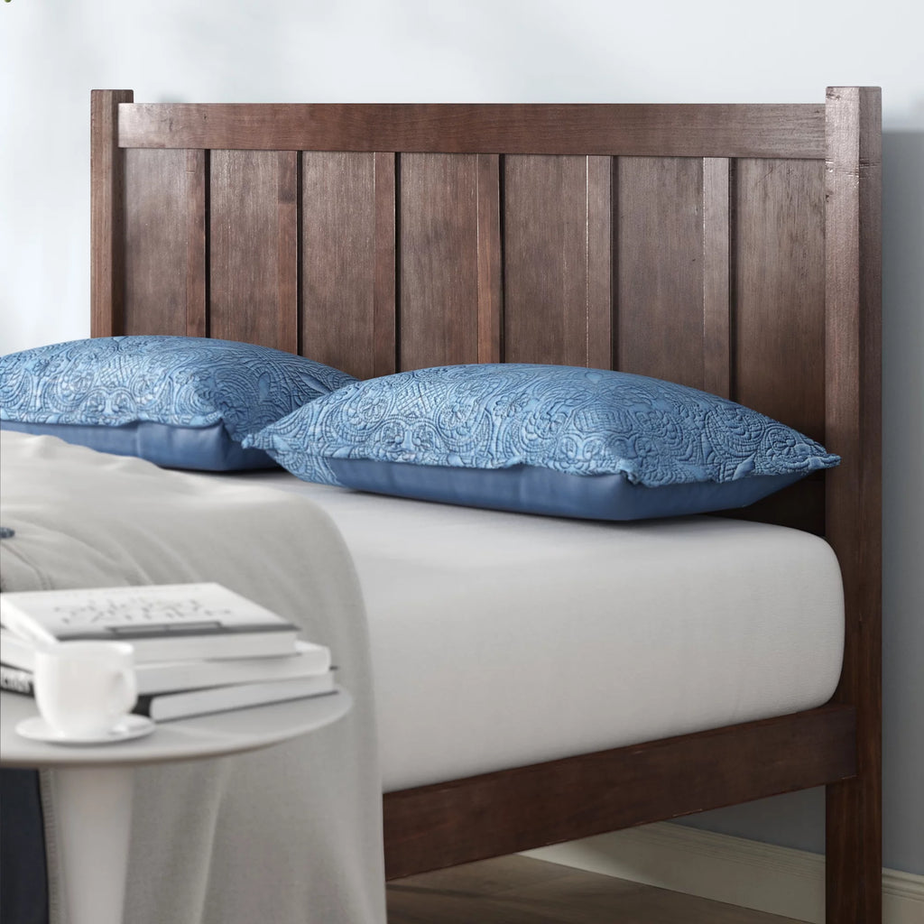 Queen Acacia Wood Platform Bed Frame E19456