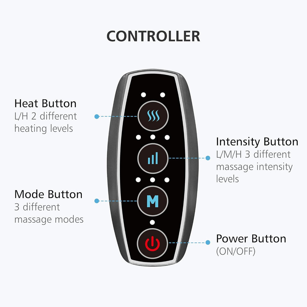 Cordless Foot and Leg Massager with Heat, Multiple Settings Y59373