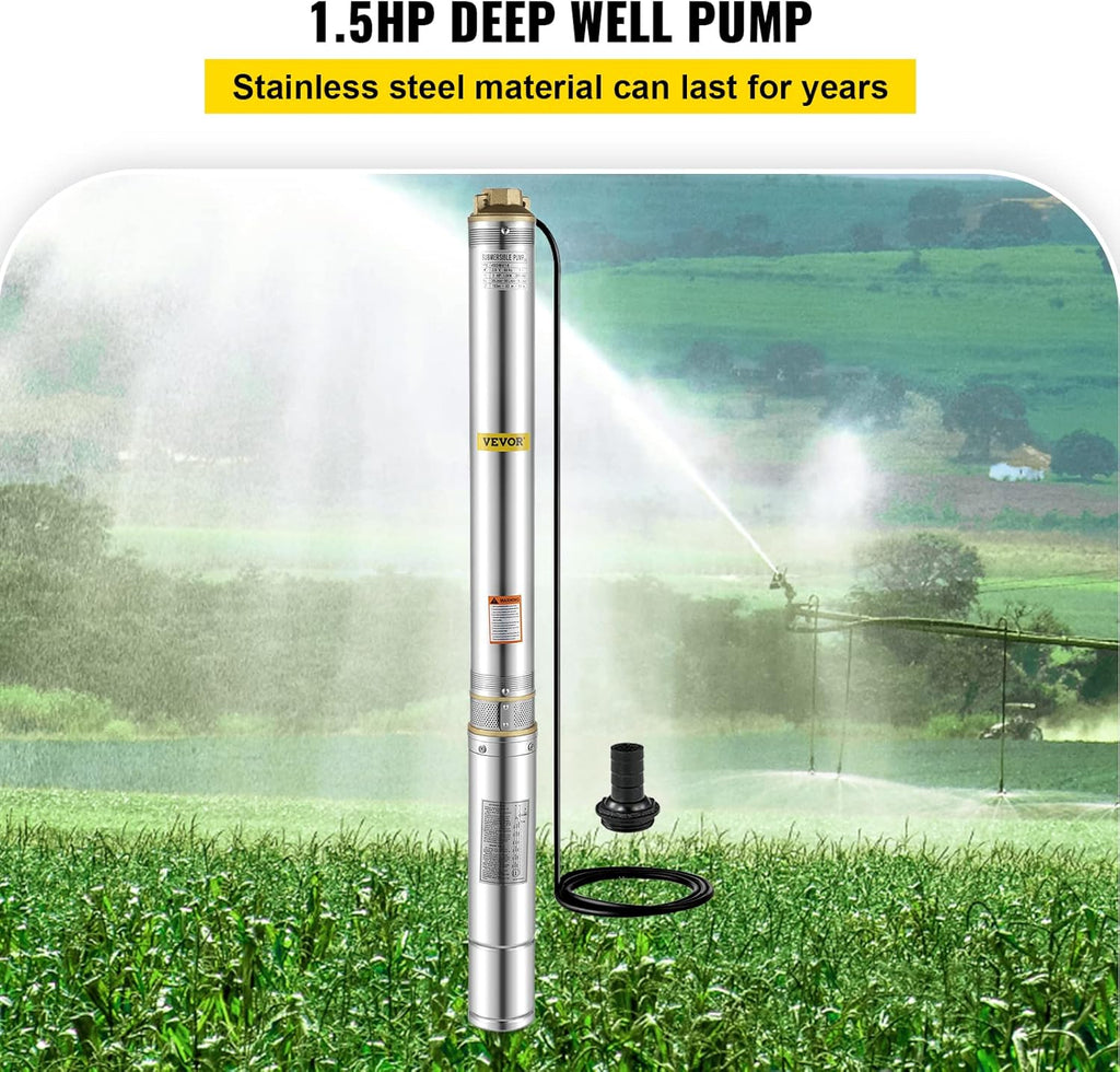 1.5 hp 220V 50 Hz Stainless Steel Submersible Pump G6242