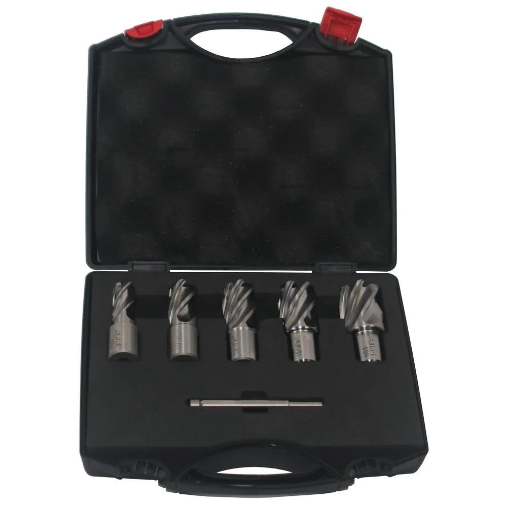 Annular Cutter Set, 5 Pieces, 1 inch Depth of Cut J506912